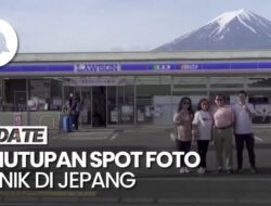 Jepang Tutup Spot Foto Ikonik Berlatar Gunung Fuji