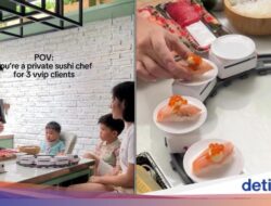 Chef Arnold Karena Itu Chef Sushi Privat Buat Istri dan Anaknya