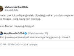 Setop Gunakan Rakyat Jakarta Sebagai Hingga Istana, Said Didu Sebut Duren Medan Memang Dahsyat