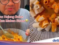 Pria Ini Nekat Makan Sedotan Minuman Kafein yang Diracik Pakai Saus Pasta