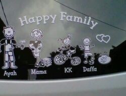 Bahaya Pasang Stiker Happy Family Ke Kendaraan Pribadi