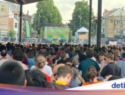 Serunya Suasana Nobar Gelar Eropa Langsung Hingga Brussel, Belgia