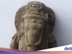 Wujud Arca Ganesha yang Ditemukan Warga Di Gali Fondasi Di Sleman