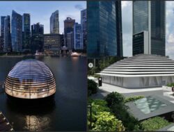 Desain Apple Store Malaysia Mirip Tudung Saji, Ke Singapura Mengapung Ke Atas Air