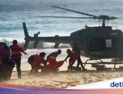 Turis Qatar Tewas Digulung Ombak Nusa Penida, Dievakuasi Pakai Helikopter