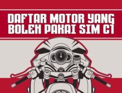 INFOGRAFIS: Daftar Kendaraan Bermotor Roda Dua yang Pakai SIM C1