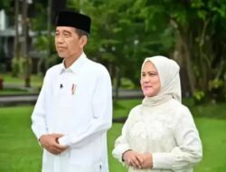 Jokowi dan Iriana Salat Ied Di Simpang Lima Semarang, Ketua Komisi Pemilihan Umum Hasyim Asy’ari Karena Itu Khatib