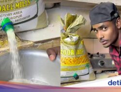 Praktis! Pria Ini Bagikan Tips Bikin ‘Dispenser’ Beras