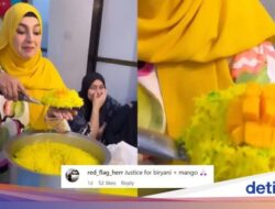 Nyeleneh! Wanita Ini Masak Nasi Biryani Pakai Topping Mangga