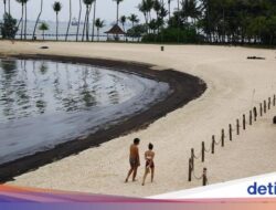 Pantai Sentosa Singapura Ditutup gegara Tumpahan Migas, Begini Kondisinya