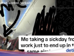 Lucu! Izin Sakit Hingga Bos, Malah Ketemu Ke Pesawat