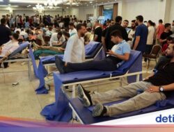 Ramai-ramai Warga Yordania Donor Darah Untuk Palestina