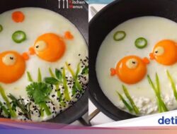 Gemas! Telur Ceplok Berbentuk Ikan Mas Ini Bisa Dari Sebab Itu Ide Sarapan