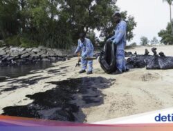 Pantai Sentosa Hingga Singapura Ditutup gegara Tumpahan Migas Kapal Tanker!