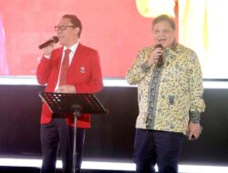 Airlangga dan Noor Supit Nyanyi Bareng Hingga Panggung Soksi