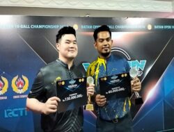 Kampiun Batam Open Ten Ball Championship, Aloysius Yap Dapat Hadiah Rp130 Juta