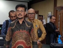 KPK Apresiasi Hukuman 10 Tahun Penjara Di Syahrul Yasin Limpo