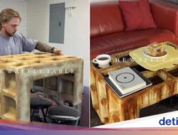 Unik! Pria Ini Bikin Perabot Bentuknya Persis Waffle