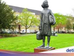 Patung Anne Frank Dari Sebab Itu Korban Vandalisme, Tertulis Nama ‘Gaza’