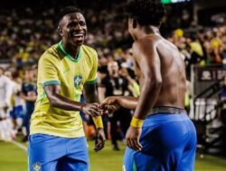 Manajer Brasil Kesal Vinicius Junior Absen Lawan Uruguay gara-gara Kartu Kuning