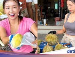 Penjual Durian Cantik dan Seksi Ke Thailand Ini Curi Perhatian