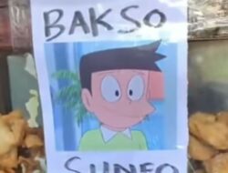 Viral! Penjual Bakso Mirip Suneo, Karakter Ke Kartun Doraemon