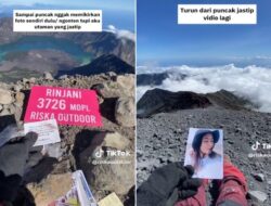 Viral! Wanita Ini Buka Jastip Foto dan Video Ucapan Untuk Puncak Gunung, Mendaki Dari Sebab Itu Cuan