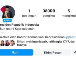 Istana Bikin Akun Instagram Resmi Pemimpin Negara Prabowo, Ini Namanya