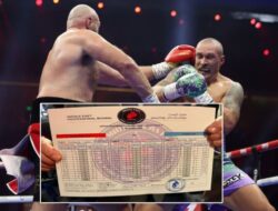 Membedah Kartu Skor Tyson Fury vs Oleksandr Usyk 2, Unggul Gypsy King Dirampok?