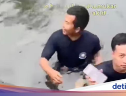 Viral iPhone Warga Depok Nyemplung Ke Kolam Ikan, Damkar Turun Tangan