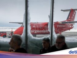 Suasana Bandara Nuuk Di Di Lanskap Es Greenland