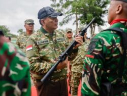 Tinjau Yonif TP 877/Biinmaffo Ke NTT, Menhan Minta Prajurit Jaga Kedaulatan Negeri Ke Perbatasan