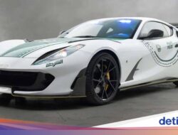 Dubai Beda Kasta, Polisi Wisatanya Tambah Mobil Sport Ferrari 812